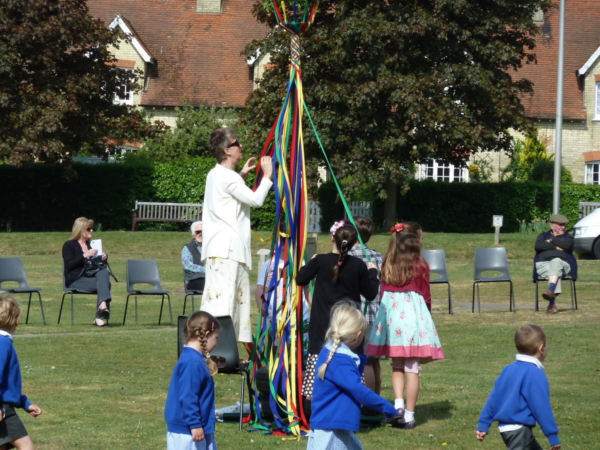 GETTING THE MAYPOLE READY